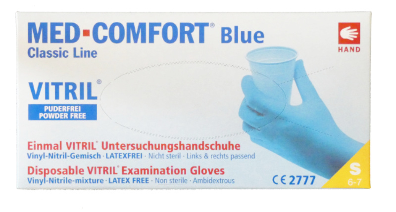 MED-Comfort Blue Vitril-Handschuhe 