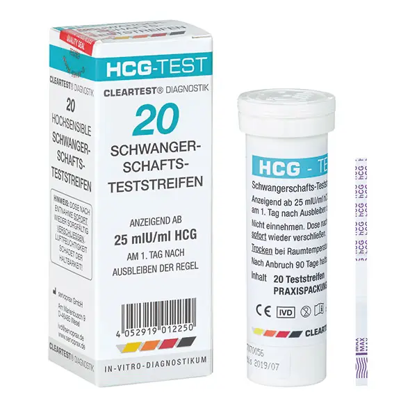 Cleartest HCG Schwangerschaftstest